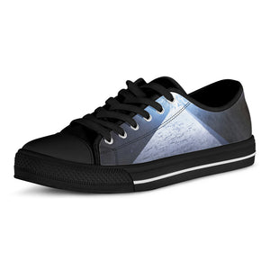 UFO Pyramid Print Black Low Top Shoes