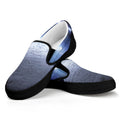 UFO Pyramid Print Black Slip On Sneakers