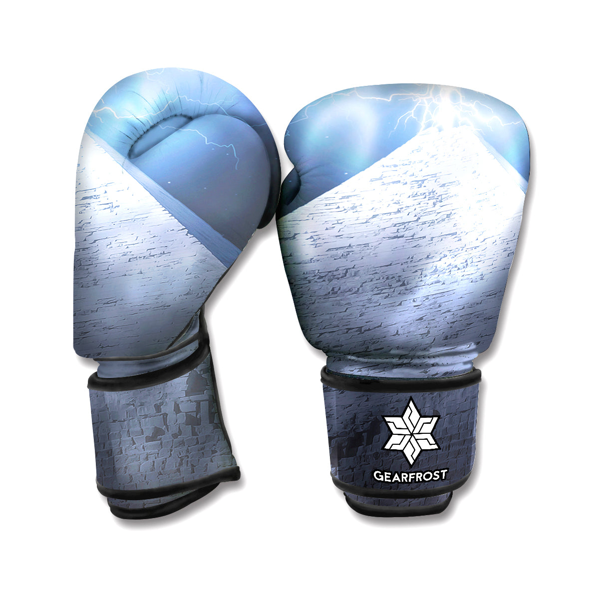 UFO Pyramid Print Boxing Gloves