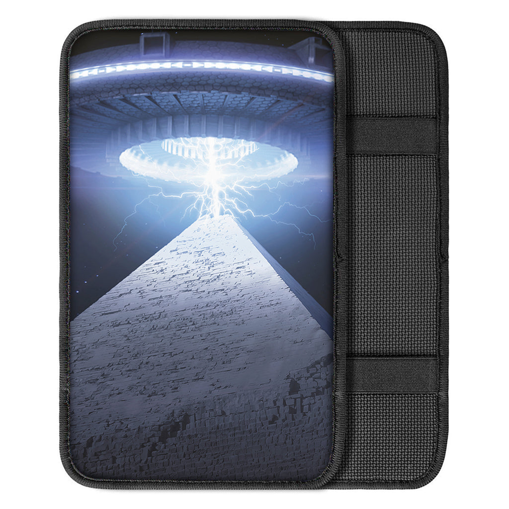 UFO Pyramid Print Car Center Console Cover