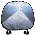 UFO Pyramid Print Car Headrest Covers