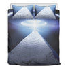 UFO Pyramid Print Duvet Cover Bedding Set