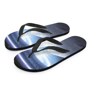 UFO Pyramid Print Flip Flops