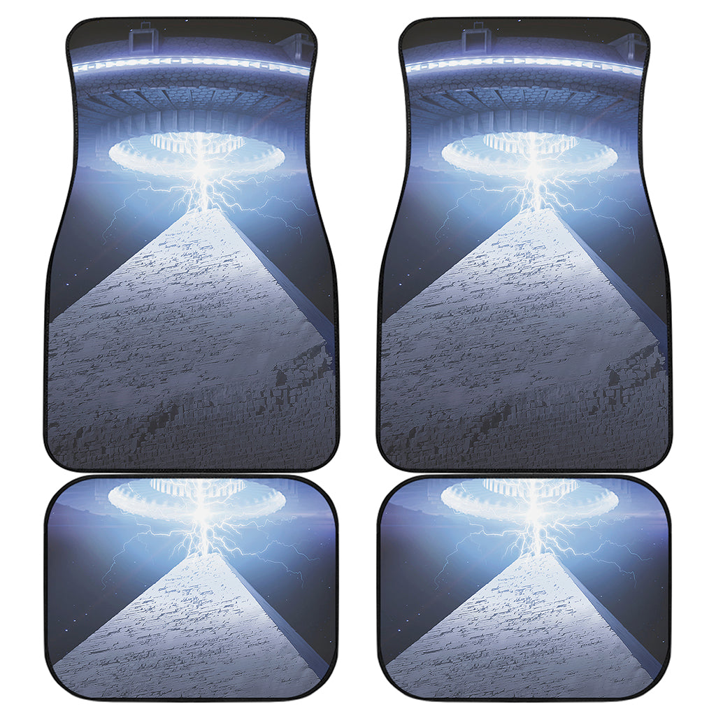 UFO Pyramid Print Front and Back Car Floor Mats