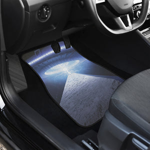 UFO Pyramid Print Front and Back Car Floor Mats