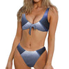 UFO Pyramid Print Front Bow Tie Bikini