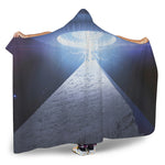 UFO Pyramid Print Hooded Blanket