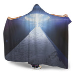 UFO Pyramid Print Hooded Blanket