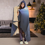 UFO Pyramid Print Hooded Blanket