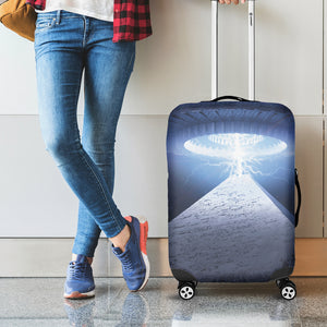 UFO Pyramid Print Luggage Cover