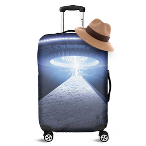 UFO Pyramid Print Luggage Cover