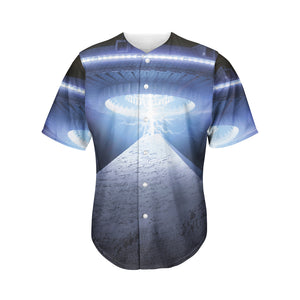 UFO Pyramid Print Men's Baseball Jersey