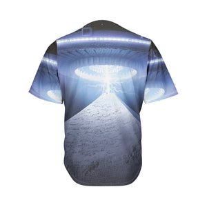 UFO Pyramid Print Men's Baseball Jersey