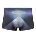 UFO Pyramid Print Men's Boxer Briefs