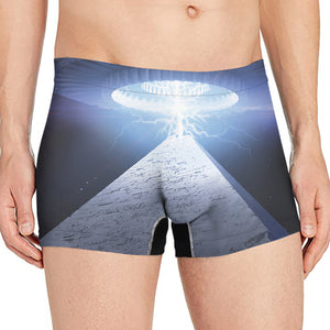 UFO Pyramid Print Men's Boxer Briefs