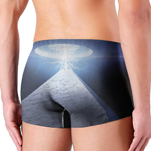 UFO Pyramid Print Men's Boxer Briefs