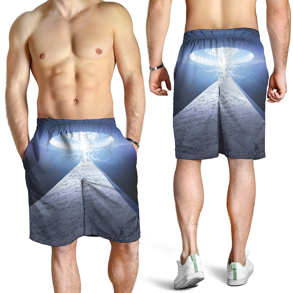 UFO Pyramid Print Men's Shorts