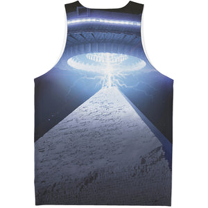 UFO Pyramid Print Men's Tank Top