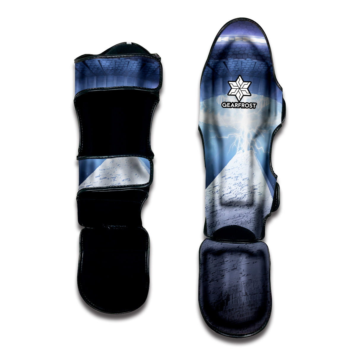 UFO Pyramid Print Muay Thai Shin Guard