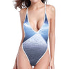 UFO Pyramid Print One Piece High Cut Swimsuit