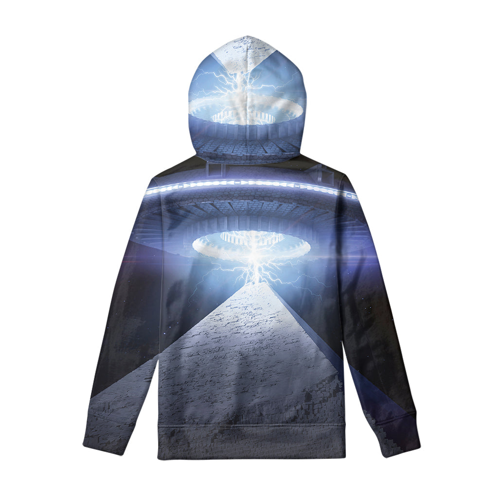 UFO Pyramid Print Pullover Hoodie