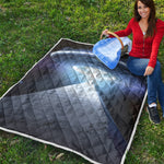 UFO Pyramid Print Quilt