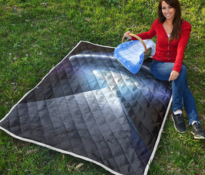 UFO Pyramid Print Quilt