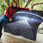 UFO Pyramid Print Quilt