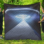 UFO Pyramid Print Quilt