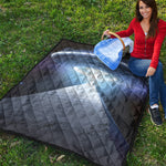 UFO Pyramid Print Quilt