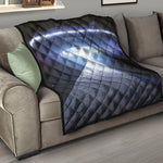 UFO Pyramid Print Quilt