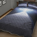 UFO Pyramid Print Quilt Bed Set