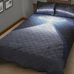 UFO Pyramid Print Quilt Bed Set