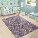 Umber Floral Bohemian Pattern Print Area Rug GearFrost