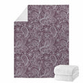 Umber Floral Bohemian Pattern Print Blanket