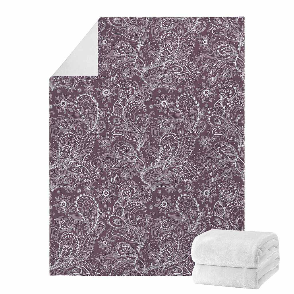 Umber Floral Bohemian Pattern Print Blanket