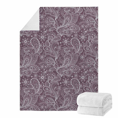 Umber Floral Bohemian Pattern Print Blanket