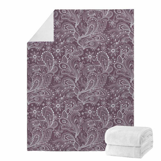Umber Floral Bohemian Pattern Print Blanket