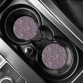Umber Floral Bohemian Pattern Print Car Coasters