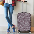 Umber Floral Bohemian Pattern Print Luggage Cover