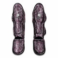 Umber Floral Bohemian Pattern Print Muay Thai Shin Guards