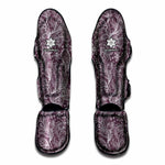 Umber Floral Bohemian Pattern Print Muay Thai Shin Guard