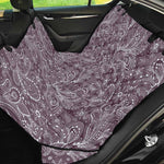 Umber Floral Bohemian Pattern Print Pet Car Back Seat Cover