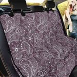 Umber Floral Bohemian Pattern Print Pet Car Back Seat Cover