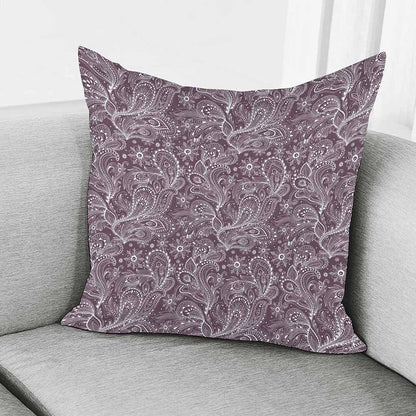 Umber Floral Bohemian Pattern Print Pillow Cover