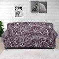 Umber Floral Bohemian Pattern Print Sofa Cover