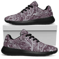 Umber Floral Bohemian Pattern Print Walking Shoes