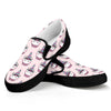 Unicorn Cupcake Pattern Print Black Slip On Shoes