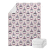 Unicorn Cupcake Pattern Print Blanket