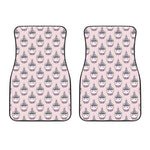 Unicorn Cupcake Pattern Print Front Car Floor Mats